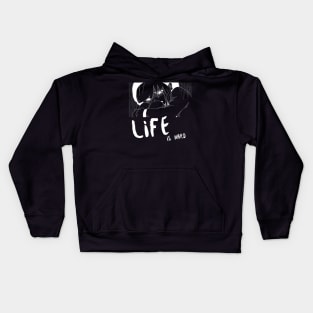 Life is Hard Girl Crying Kids Hoodie